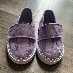 Baby Girl Shiny Purple Shoes